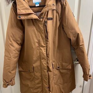 Columbia Suttle Mountain Camel Hooded Parka